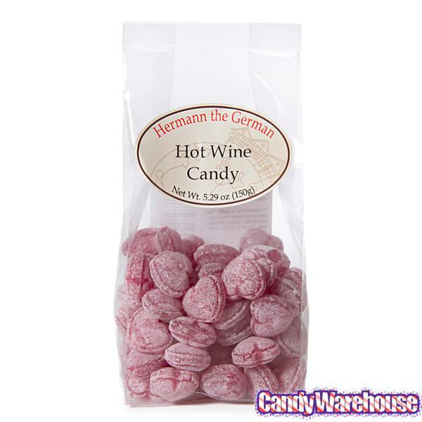 Mulled Wine Hard Candy Hearts: 5.29-Ounce Bag - Candy Warehouse