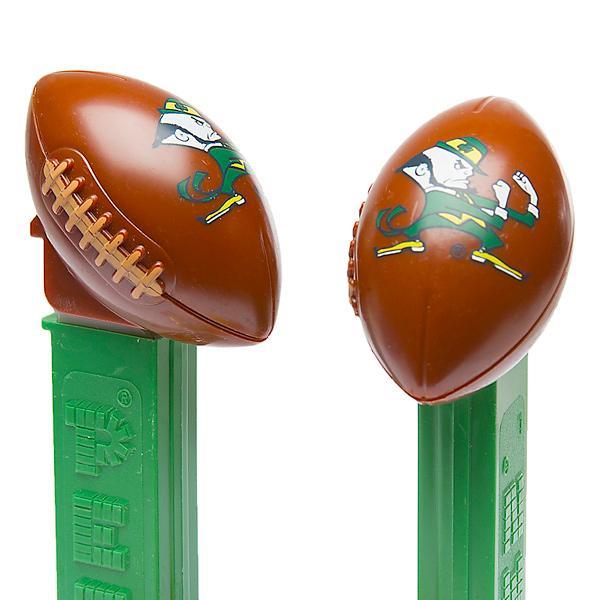 NCAA College Football PEZ Candy Packs - Notre Dame: 12-Piece Box - Candy Warehouse