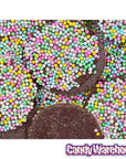 Necco Haviland Dark Chocolate NonPareils Candy: 3LB Box