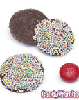 Necco Haviland Dark Chocolate NonPareils Candy: 3LB Box