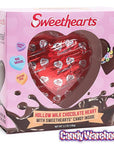 Necco Sweethearts Hollow Milk Chocolate Heart with Classic Candy Hearts