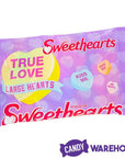 Necco Sweethearts Large Conversation Candy Hearts - Modern Flavors: 6-Ounce Bag