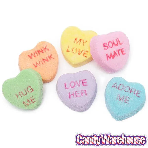 Necco Sweethearts Tiny Conversation Candy Hearts - Modern Flavors: 32L ...