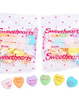 Necco Sweethearts Tiny Conversation Candy Hearts Packets - Modern Flavors: 60-Piece Bag - Candy Warehouse