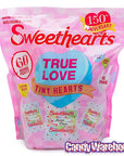 Necco Sweethearts Tiny Conversation Candy Hearts Packets - Modern Flavors: 60-Piece Bag - Candy Warehouse