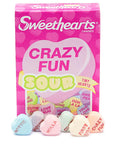 Necco Sweethearts Tiny Conversation Candy Hearts Packs - Sour Flavors: 36-Piece Box