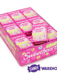 Necco Sweethearts Tiny Conversation Candy Hearts Packs - Sour Flavors: 36-Piece Box