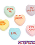 Necco Sweethearts Tiny Conversation Candy Hearts - Sour Flavors: 32LB Case