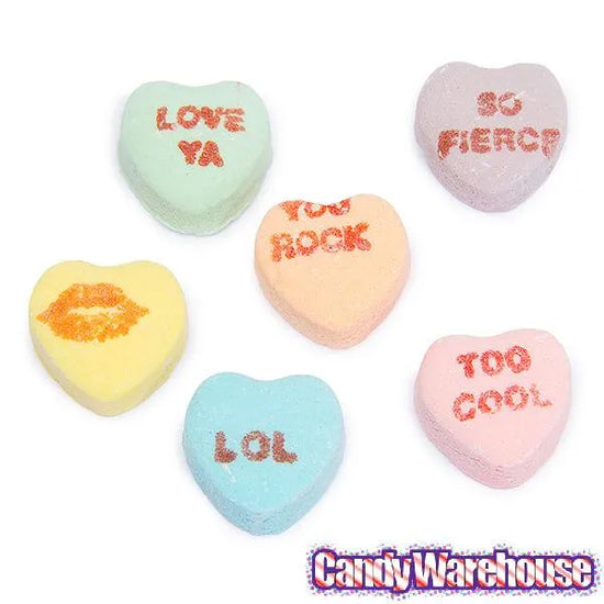 Necco Sweethearts Tiny Conversation Candy Hearts - Sour Flavors: 32LB ...