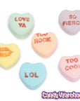 Necco Sweethearts Tiny Conversation Candy Hearts - Sour Flavors: 8-Ounce Bag - Candy Warehouse