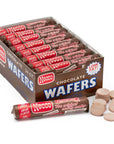 Necco Wafers Candy Rolls - Chocolate Flavor: 24-Piece Box - Candy Warehouse