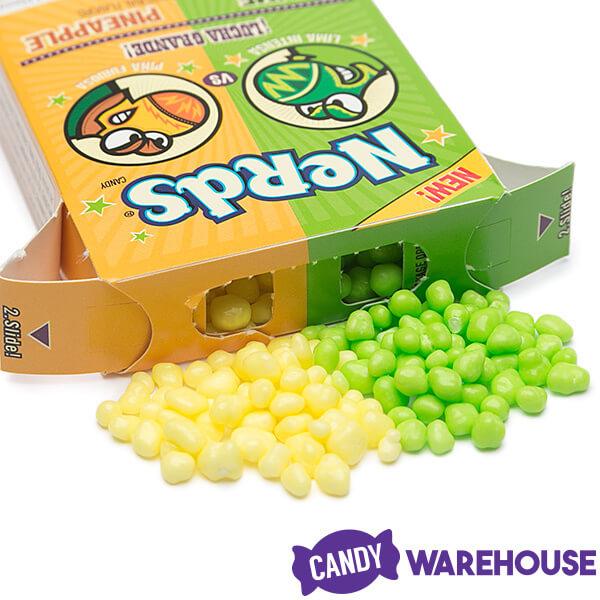 Nerds Candy 2-Flavor Packs - Lime and Pineapple: 24-Piece Box - Candy Warehouse