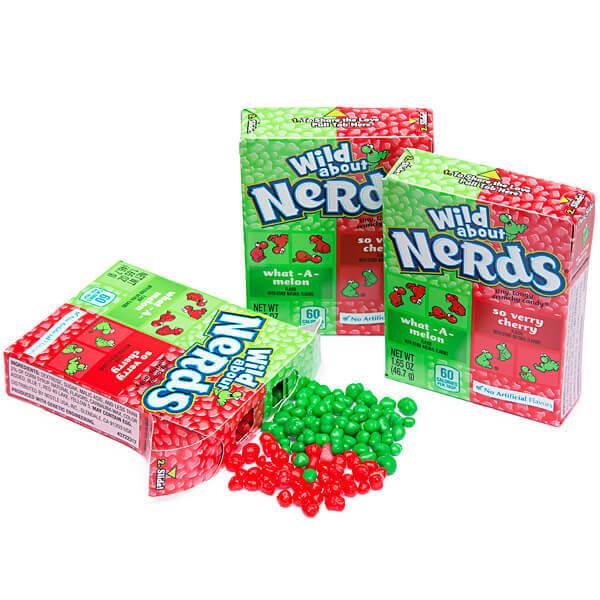 Nerds Candy 2-Flavor Packs - Watermelon &amp; Cherry: 36-Piece Box - Candy Warehouse