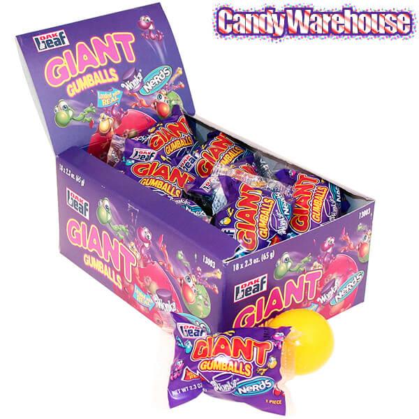 Nerds Giant Gumballs: 18-Piece Box - Candy Warehouse