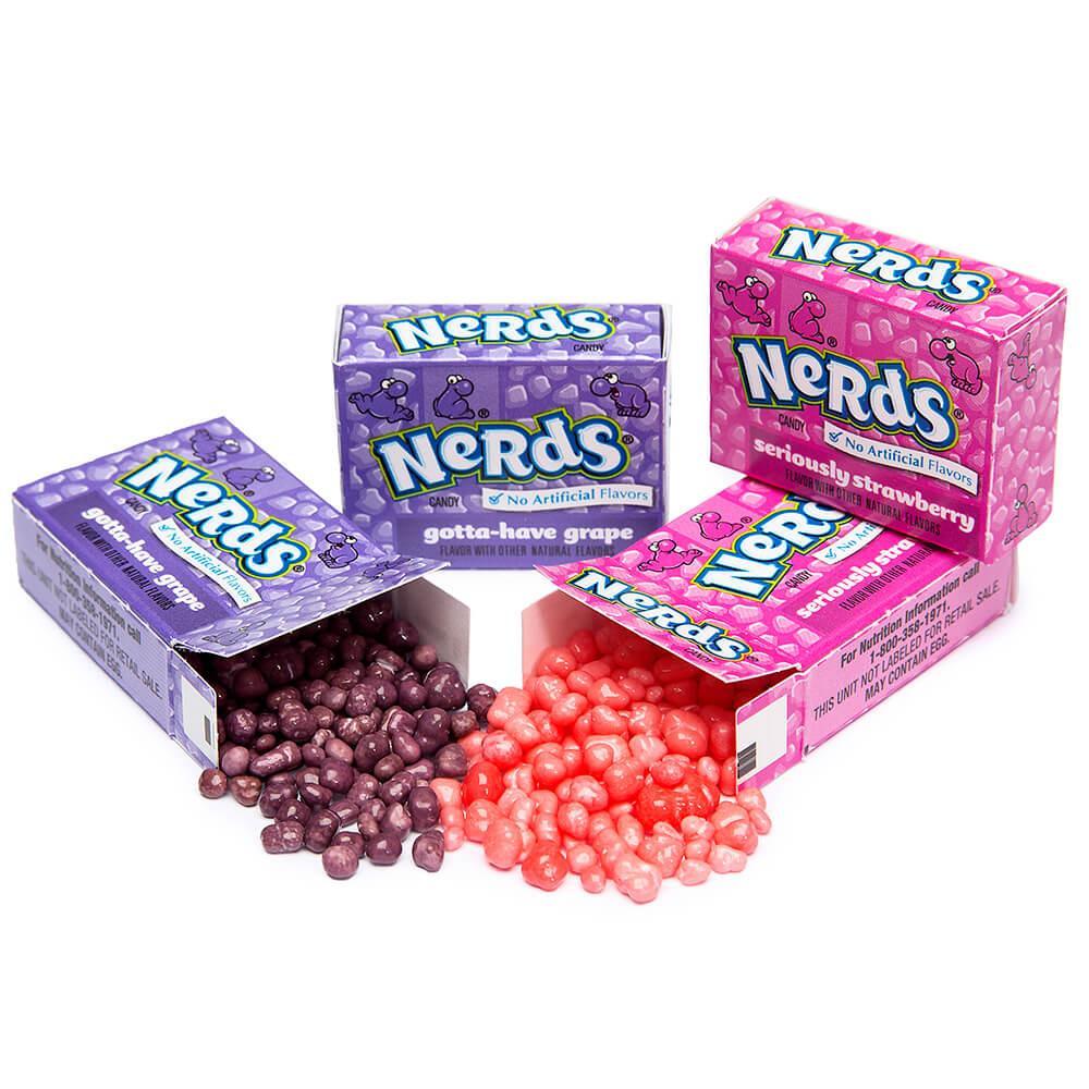 Nerds Strawberry &amp; Grape Candy Packs: 30-Piece Bag - Candy Warehouse