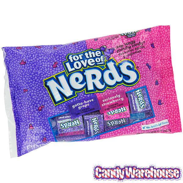 Nerds Strawberry &amp; Grape Candy Packs: 30-Piece Bag - Candy Warehouse