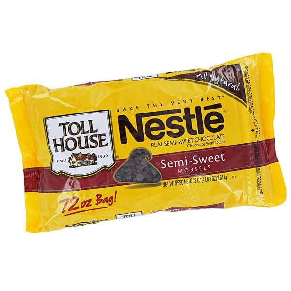 Nestle Toll House Semi-Sweet Chocolate Morsels: 4.5LB Bag - Candy Warehouse