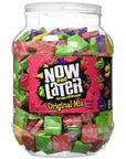 Now and Later Assorted Fruit Chews Candy: 60-Ounce Tub - Candy Warehouse