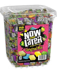 Now and Later Classic Fruit Chews Mini Bars: 150-Piece Tub - Candy Warehouse