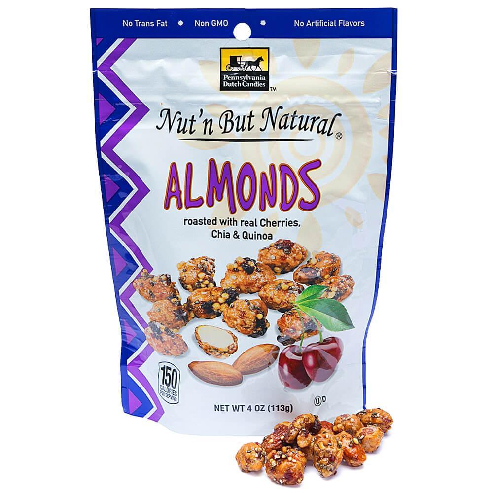 Nut'n But Natural Glazed Almonds with Cherries, Chia & Quinoa: 4-Ounce ...