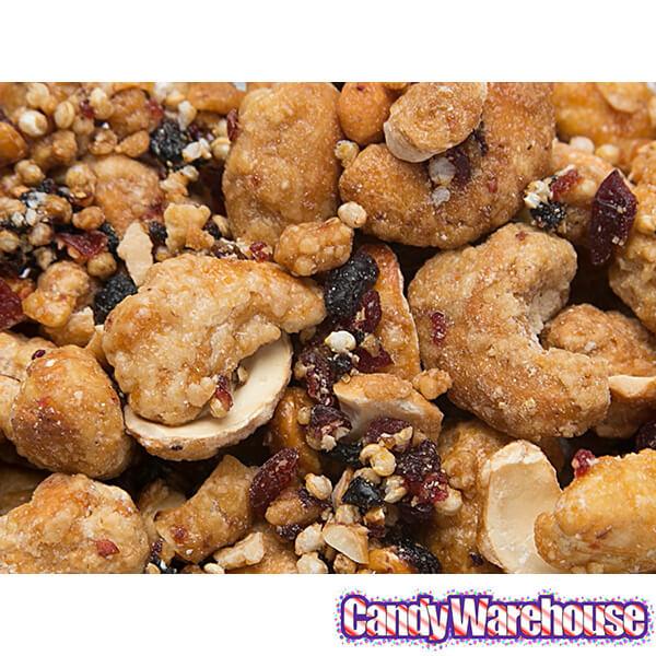 Nut'n But Natural Glazed Cashews with Blueberries, Cranberries & Quinoa: 4-Ounce Bag - Candy Warehouse