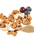 Nut'n But Natural Glazed Cashews with Blueberries, Cranberries & Quinoa: 4-Ounce Bag - Candy Warehouse