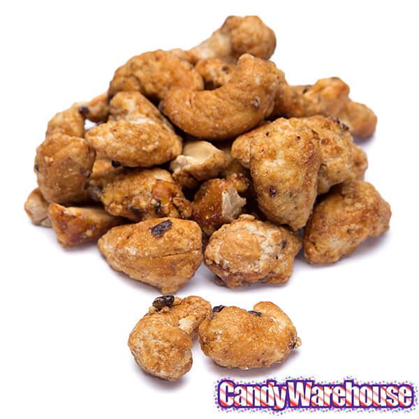 Nut&#39;n But Natural Glazed Cashews with Cocoa Nibs: 4-Ounce Bag - Candy Warehouse