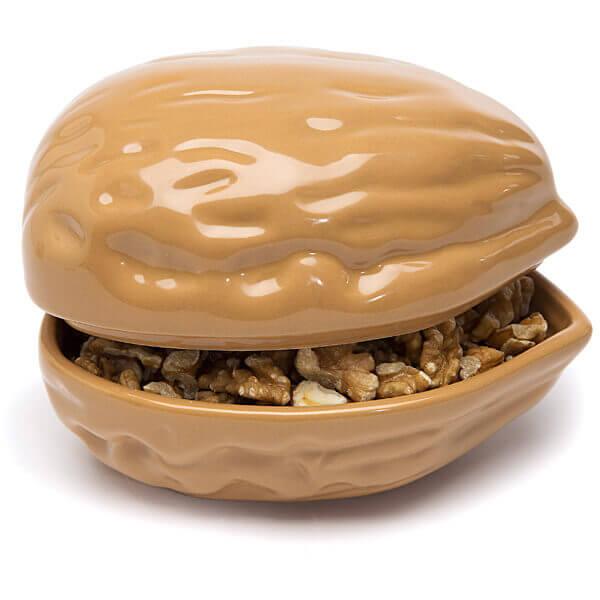 Nuts Porcelain Snack Dish - Walnut - Candy Warehouse