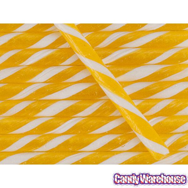 Old Fashioned Hard Candy Sticks - Lemon: 80-Piece Box - Candy Warehouse