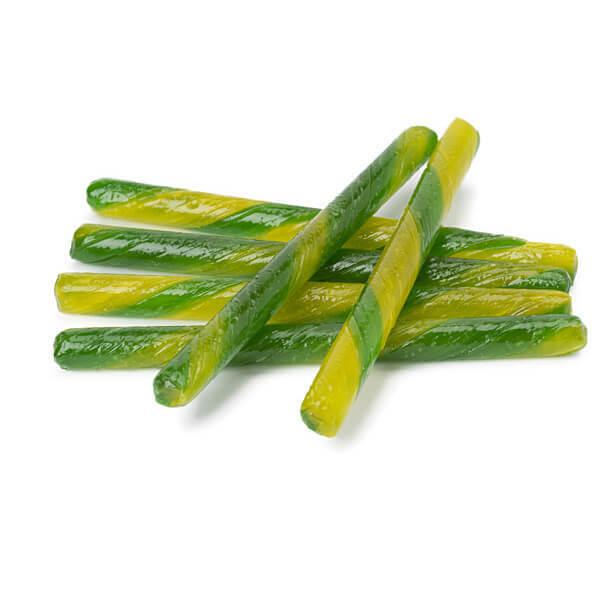 Old Fashioned Hard Candy Sticks - Lemon Lime: 80-Piece Box - Candy Warehouse