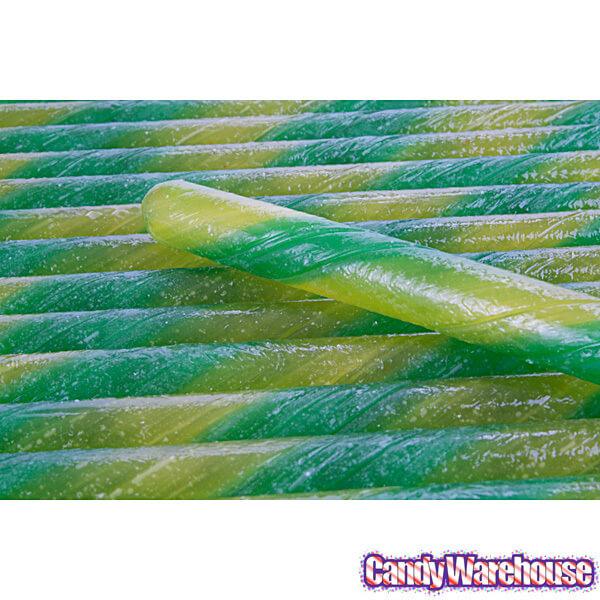 Old Fashioned Hard Candy Sticks - Lemon Lime: 80-Piece Box - Candy Warehouse