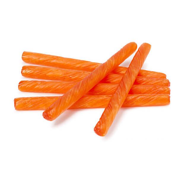 Old Fashioned Hard Candy Sticks - Orange: 80-Piece Box - Candy Warehouse