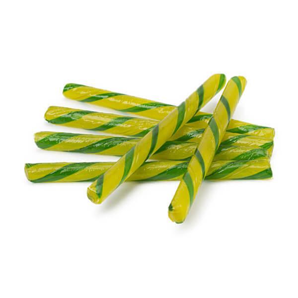 Old Fashioned Hard Candy Sticks - Pineapple: 80-Piece Box - Candy Warehouse