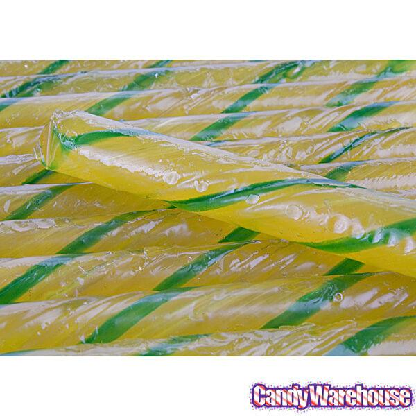 Old Fashioned Hard Candy Sticks - Pineapple: 80-Piece Box - Candy Warehouse