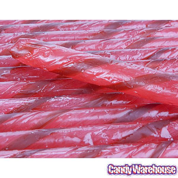 Old Fashioned Hard Candy Sticks - Raspberry: 80-Piece Box - Candy Warehouse