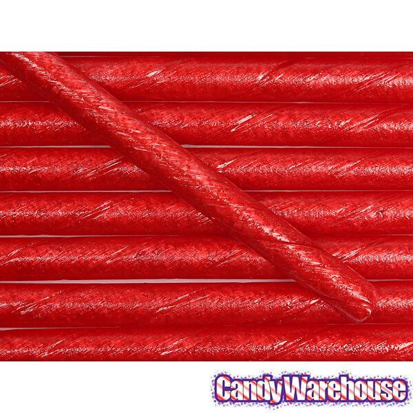 Old Fashioned Hard Candy Sticks - Sour Strawberry: 80-Piece Box - Candy Warehouse