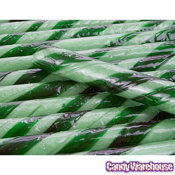 Old Fashioned Hard Candy Sticks - Spearmint: 80-Piece Box - Candy Warehouse