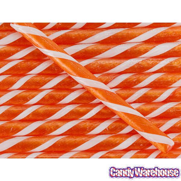 Old Fashioned Hard Candy Sticks - Tangerine: 80-Piece Box - Candy Warehouse