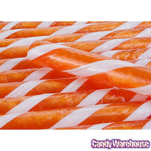 Old Fashioned Hard Candy Sticks - Tangerine: 80-Piece Box - Candy Warehouse