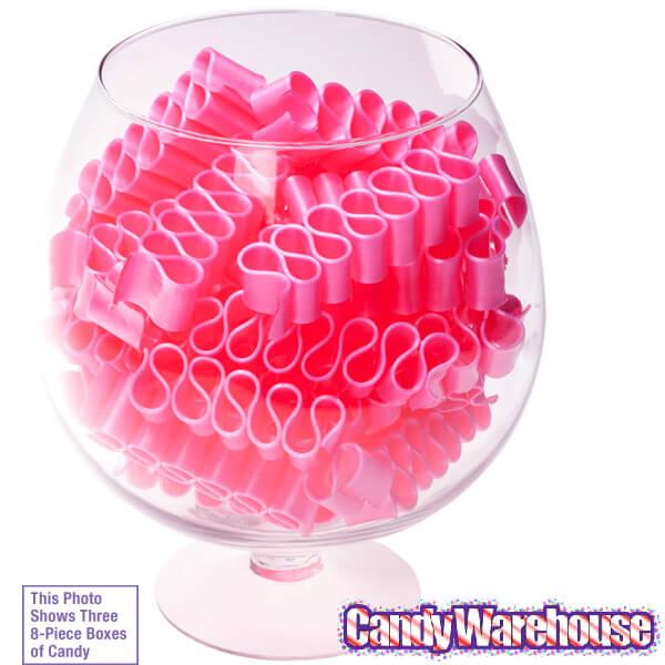 Old Fashioned Thin Ribbon Candy - Pink: 8-Piece Box - Candy Warehouse