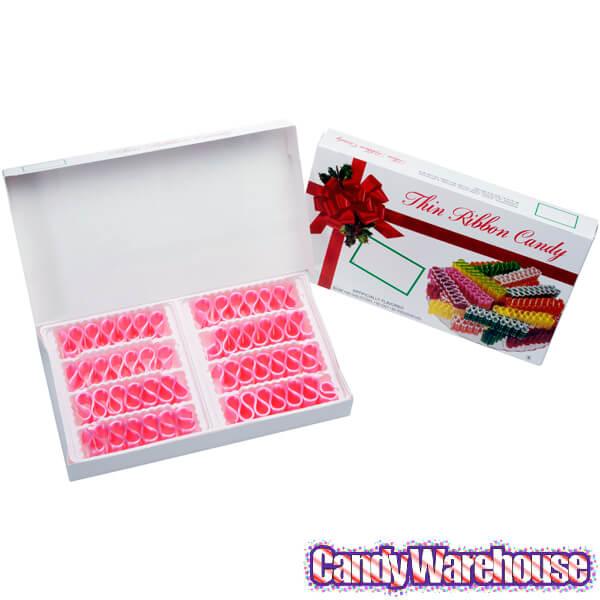 Old Fashioned Thin Ribbon Candy - Pink: 8-Piece Box - Candy Warehouse