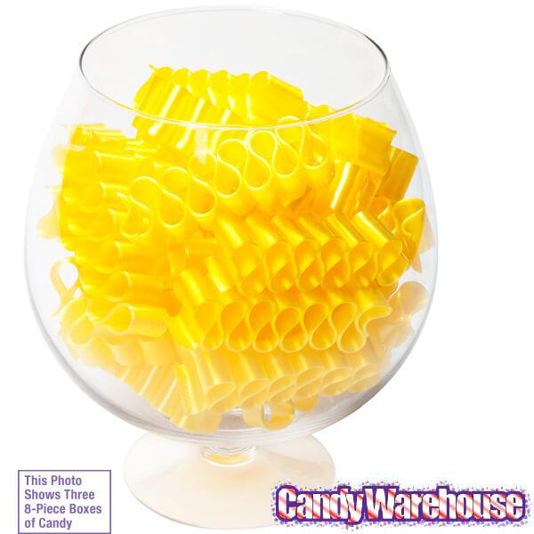 Old Fashioned Thin Ribbon Candy - Yellow: 8-Piece Box - Candy Warehouse