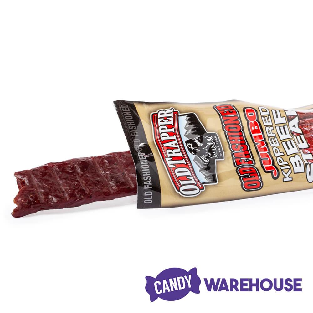 Old Trapper Old Fashioned Jumbo Kippered Beef Steak: 12-Piece Box - Candy Warehouse