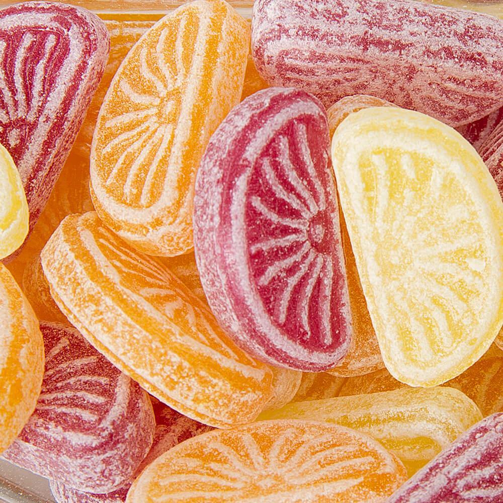 Orange and Lemon Hard Candy Fruit Slices: 5.29-Ounce Bag - Candy Warehouse