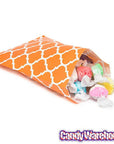 Orange Casablanca Pattern Candy Bags: 25-Piece Pack - Candy Warehouse