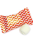 Orange Chevron Stripe Wrapped Butter Mint Creams: 300-Piece Case