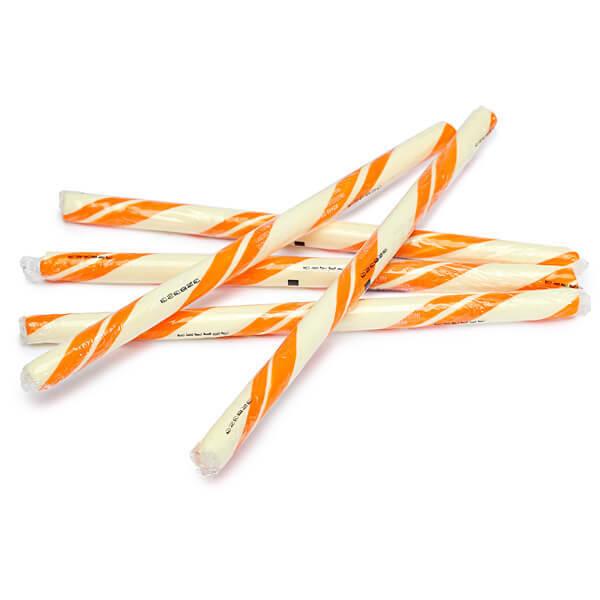 Orange Cream Hard Candy Sticks: 100-Piece Box - Candy Warehouse