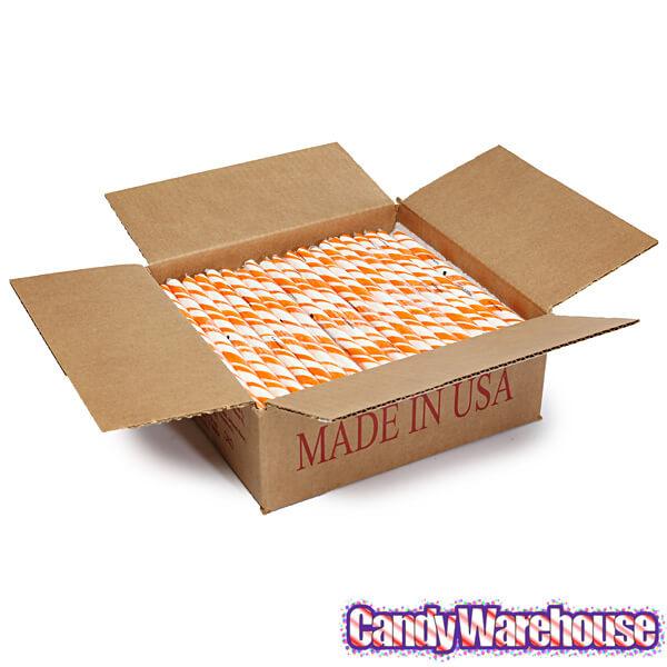 Orange Cream Hard Candy Sticks: 100-Piece Box - Candy Warehouse