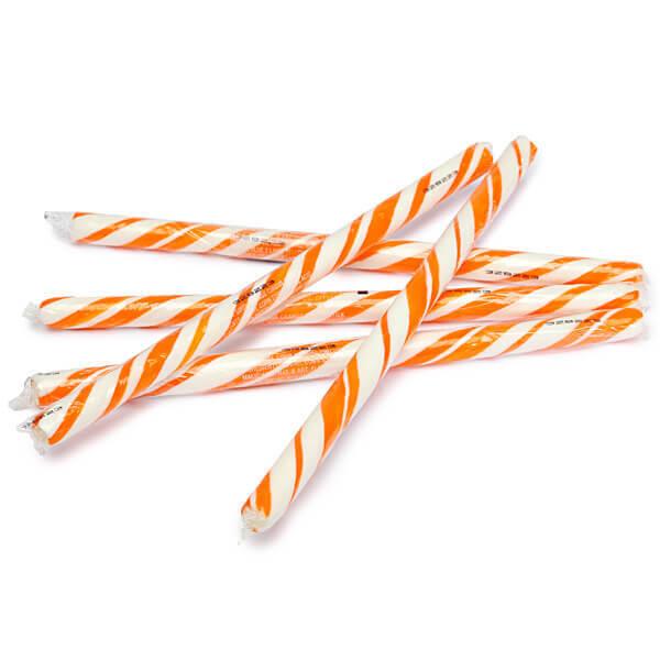 Orange Hard Candy Sticks: 100-Piece Box - Candy Warehouse