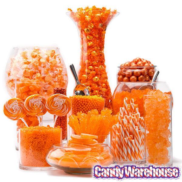 Orange Hard Candy Sticks: 100-Piece Box - Candy Warehouse